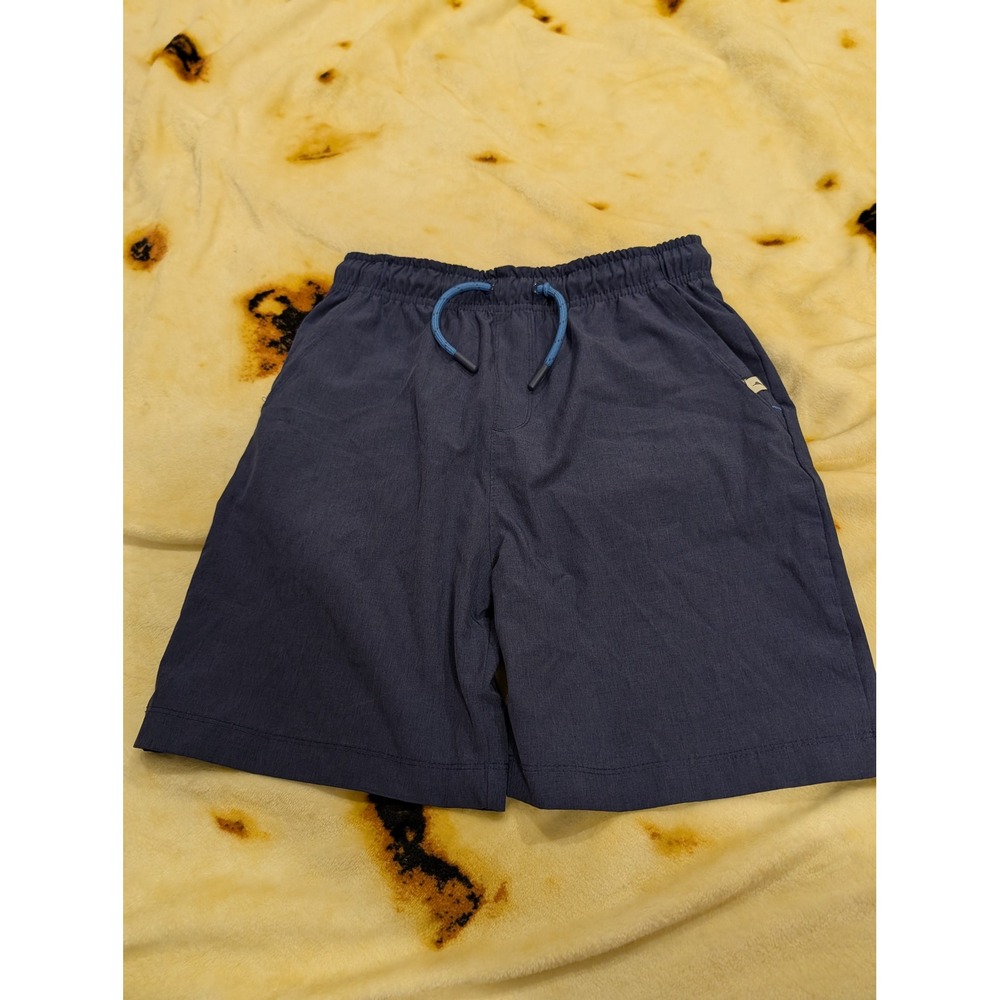 Tommy Bahama Active Boys Navy Blue Heathered Performance Shorts Size L 10/12